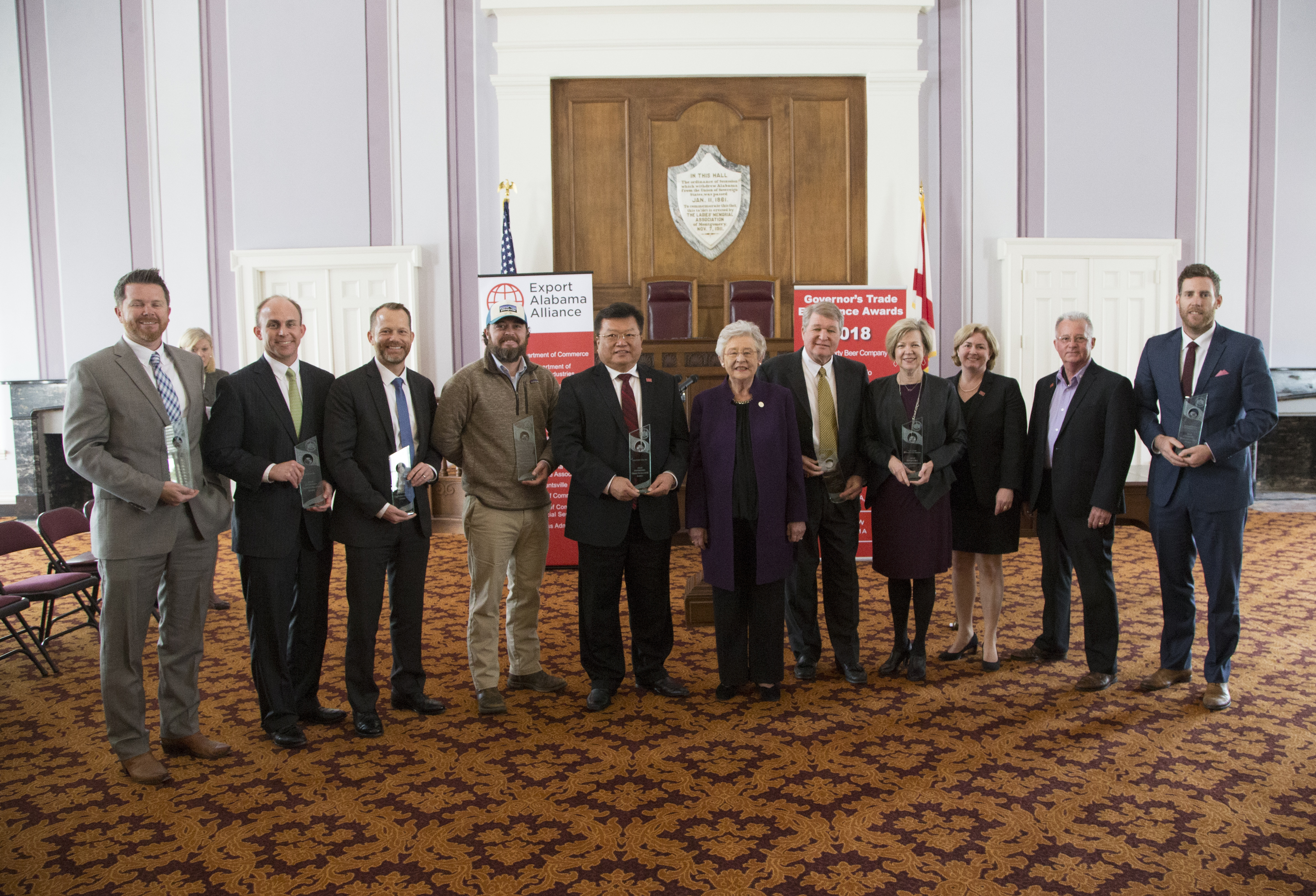 Governor Ivey Awards Eight Alabama Companies for Exporting Success