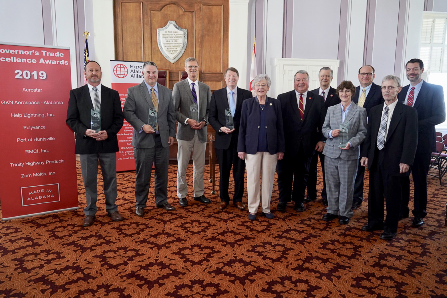 Governor Ivey Honors Eight Winners with 2019 Trade Excellence Awards