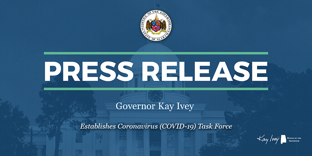 Governor Ivey Establishes Coronavirus (COVID-19) Task Force