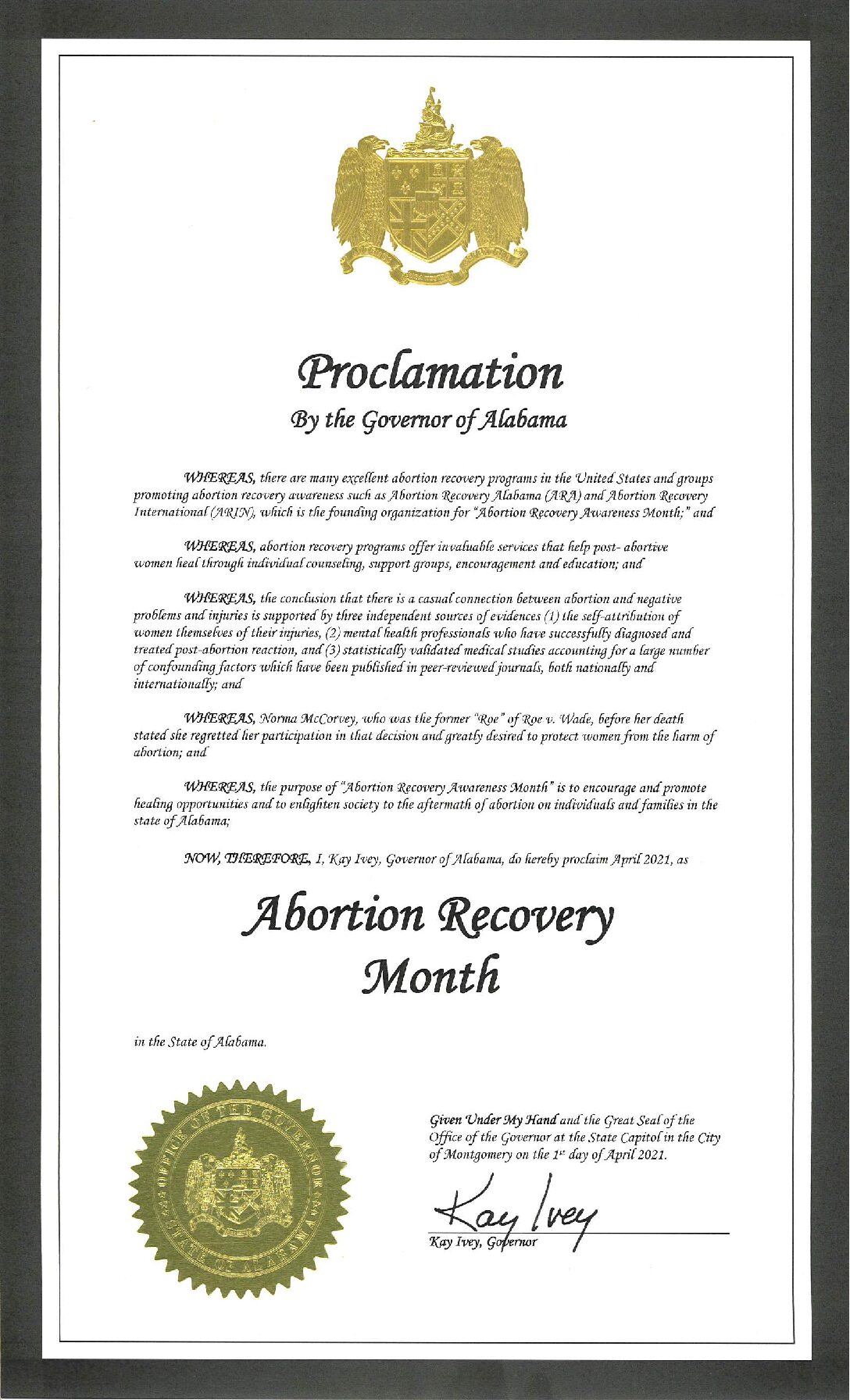 Abortion Recovery Month -
