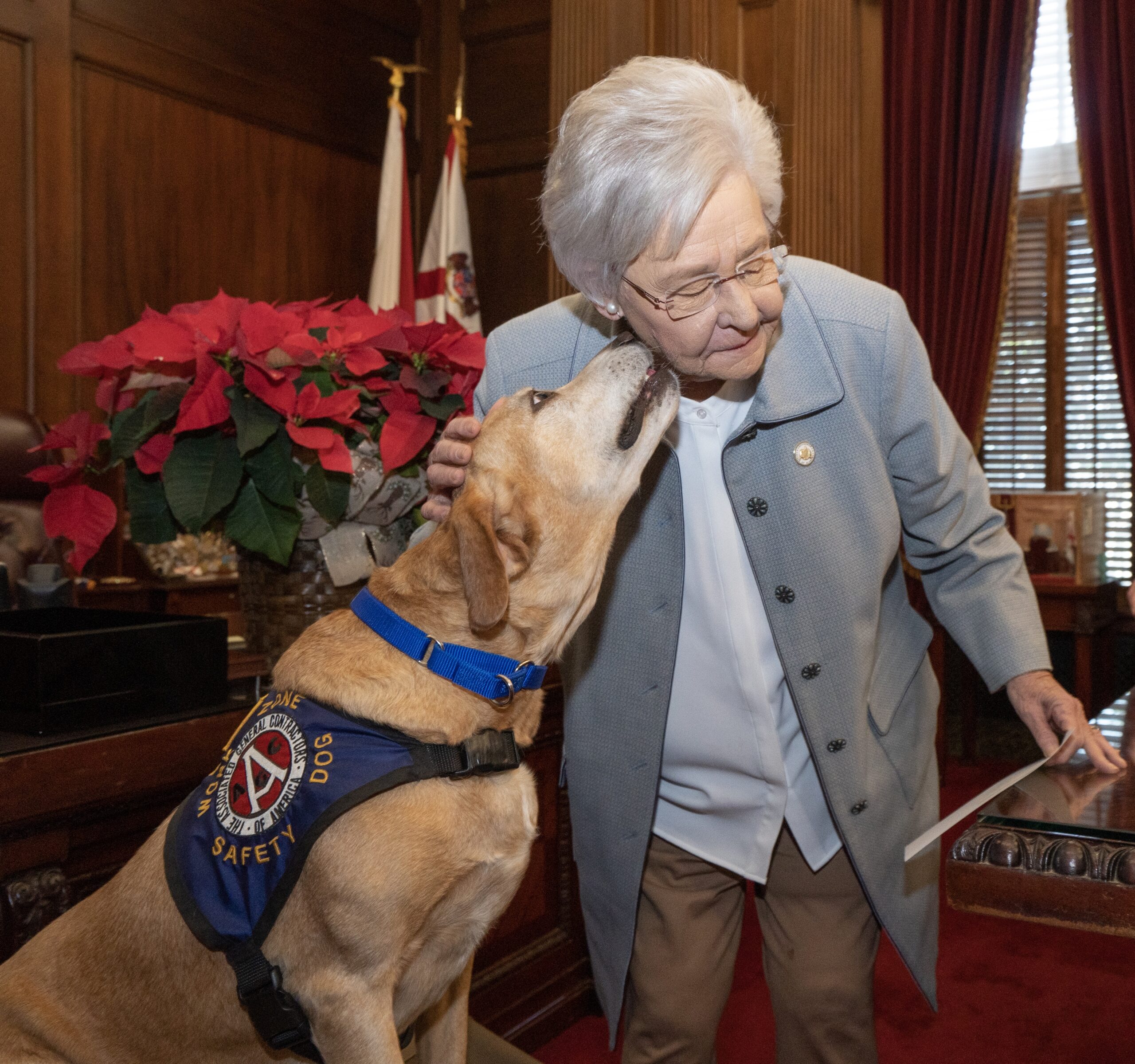 Governor Ivey Announces Millie, the Work Zone Safety Dog, as Honorary ALEA Trooper