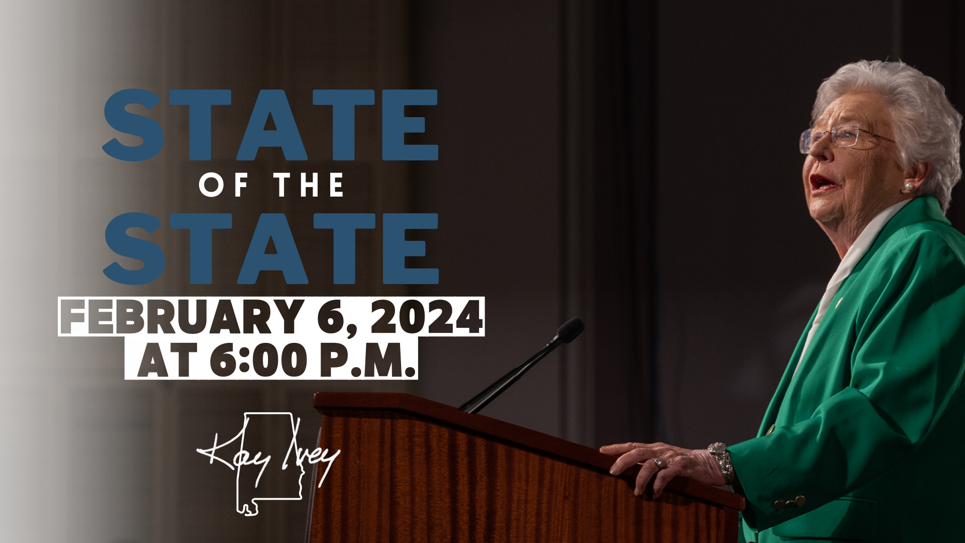 Governor Ivey to Deliver State of the State Address on February 6