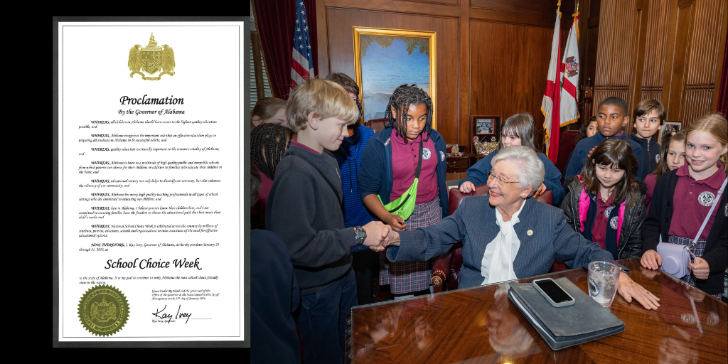 Governor Ivey Kicks Off School Choice Week, Celebrates Education Freedom Wins for Alabama Students