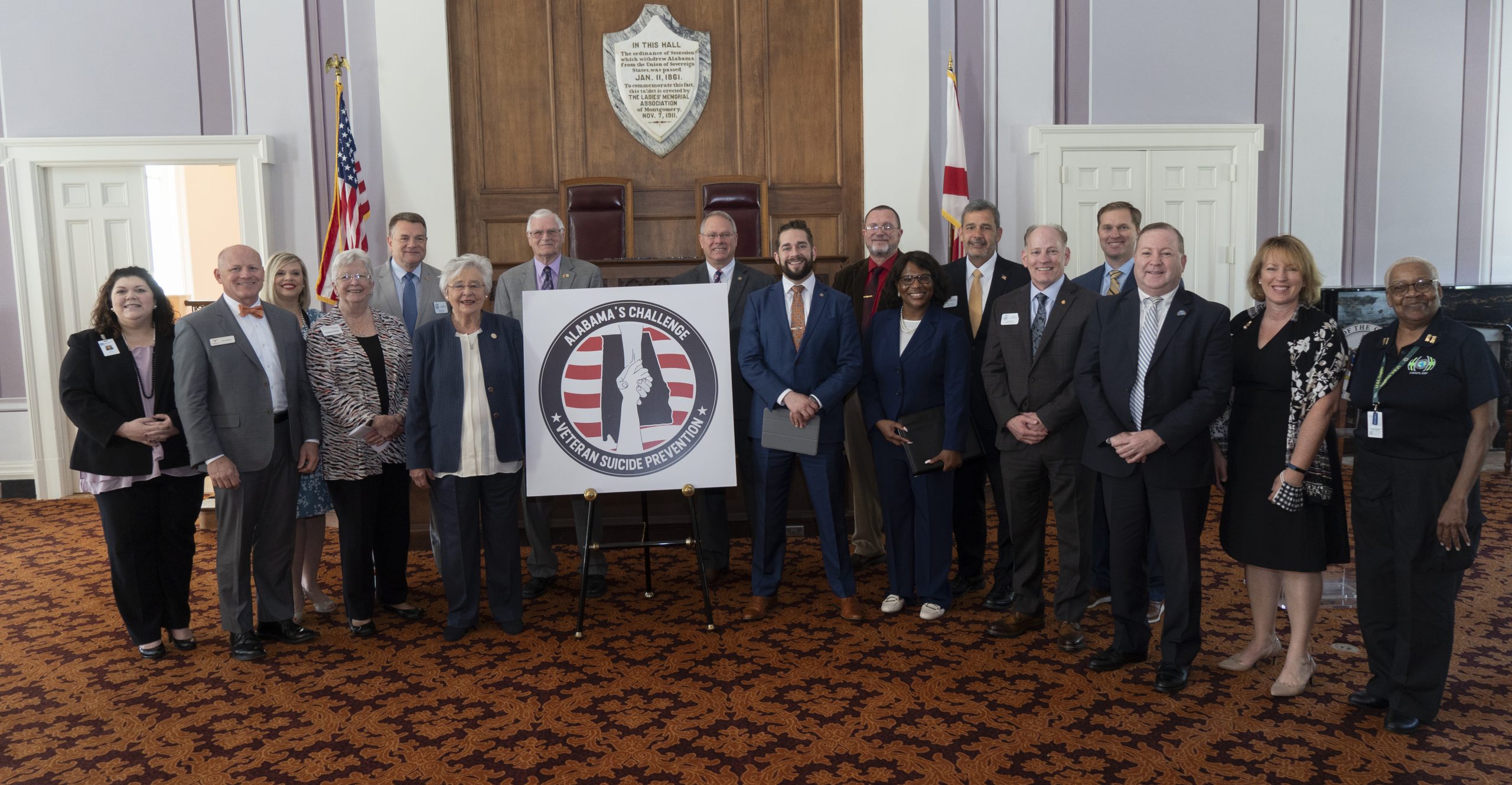 Governor Kay Ivey, State Legislators Align for New Veterans Suicide Prevention Initiative