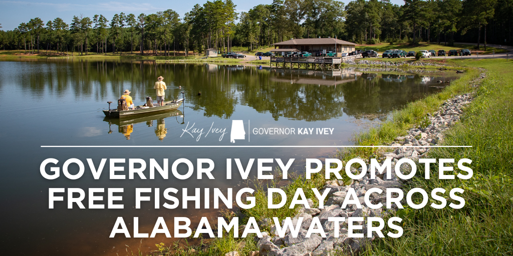 Governor Ivey Promotes Free Fishing Day Across Alabama Waters