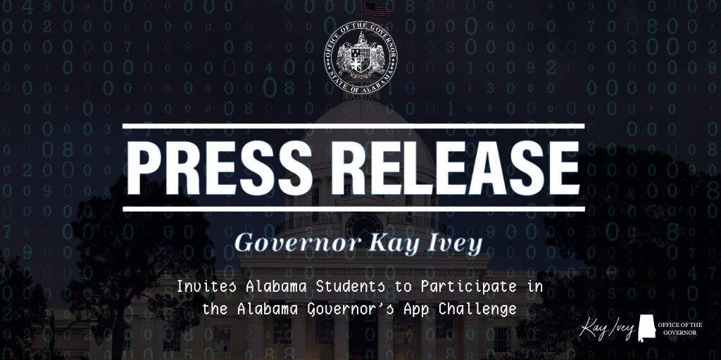 Governor Ivey Invites Alabama Students to Participate in the Alabama Governor’s App Challenge