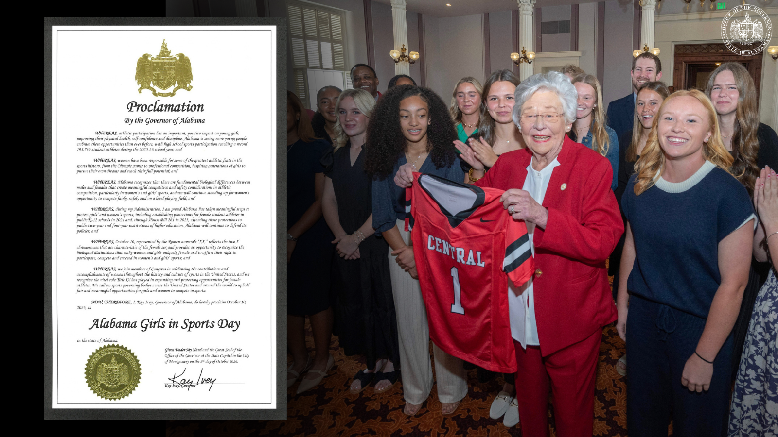 Governor Ivey Proclaims Alabama Girls in Sports Day
